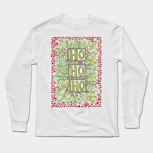 Ho Ho Ho Merry Christmas Long Sleeve T-Shirt